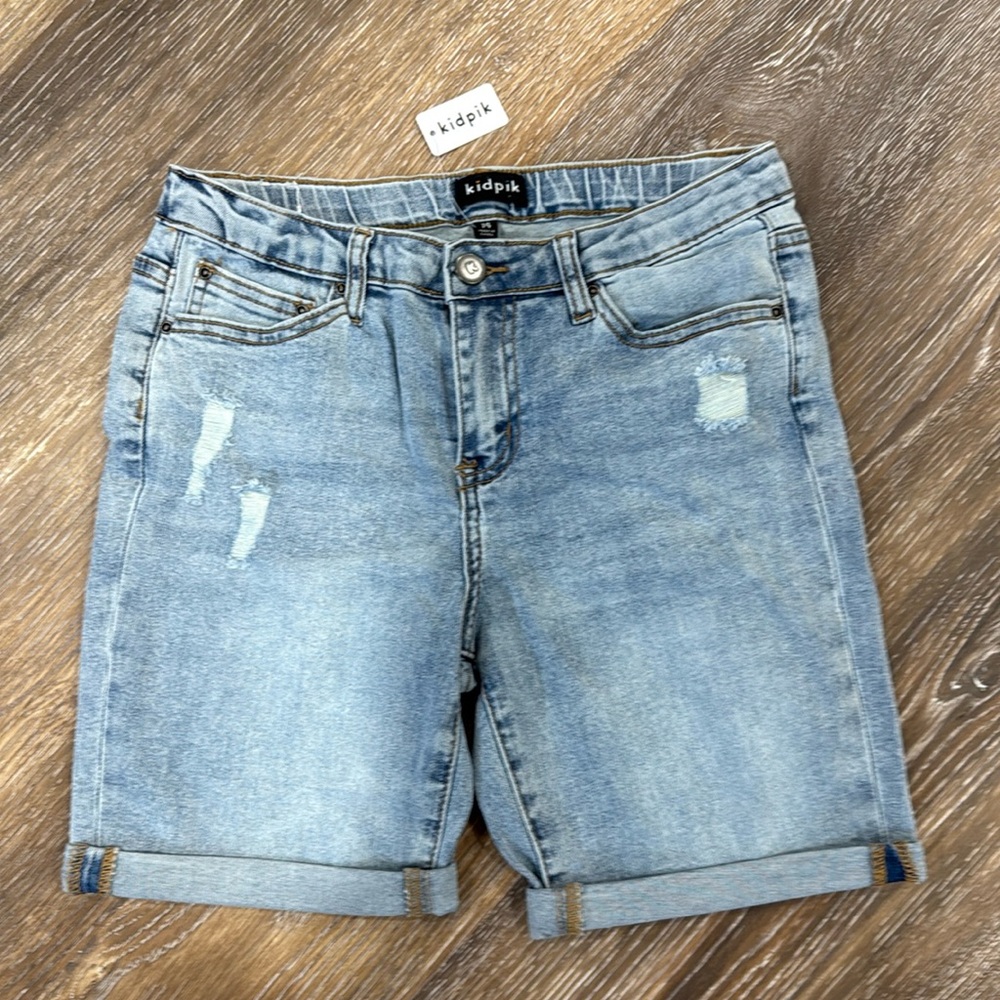 NWT Kidpik Distressed Jean shorts